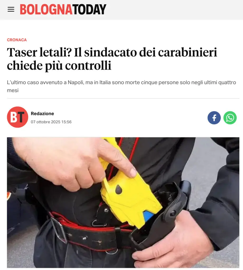 Taser a Napoli